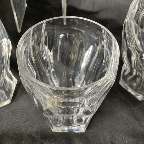 Set of 4 VTG Colonial Clear by Heisy crystal optic cut whiskey / rocks glasses - Picture 12 of 12